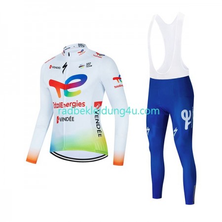 Set Langarmtrikot + Trägerhose Lange 2022 Team TotalEnergies N001